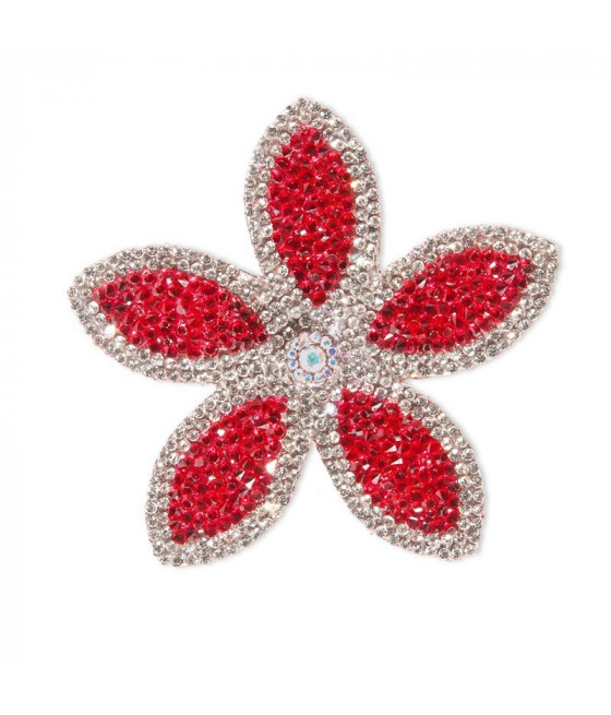 TRANSFER FLOR ROJO/PLATA