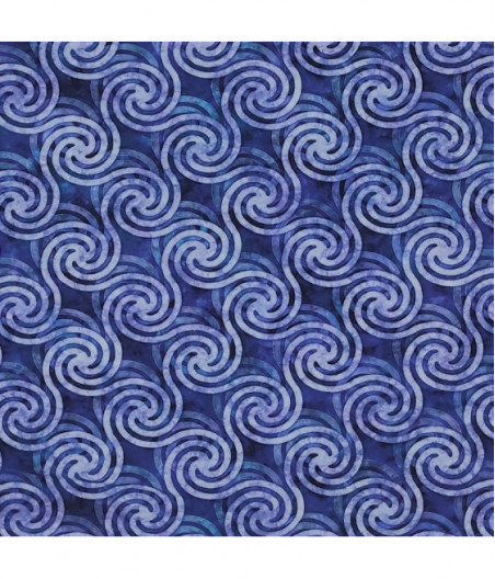 TELA ESTILO BATIK AZUL 0342