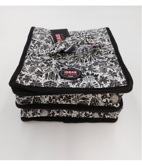 Clasificador negro floral