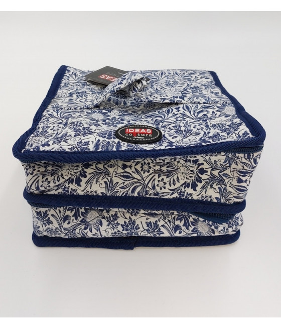 Clasificador azul floral