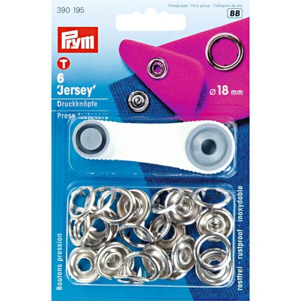 BOTONES DE PRESION PLATA 18MM 390195