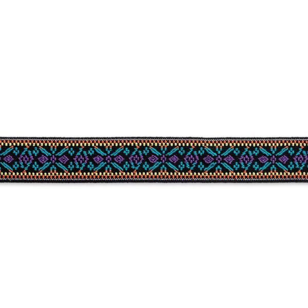 TIRA ELASTICA 25MM FLOR MORADO TURQUESA 957455
