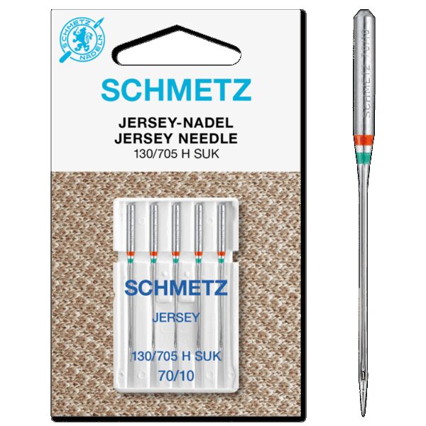 agujas schmetz jersey para tejidos de punto