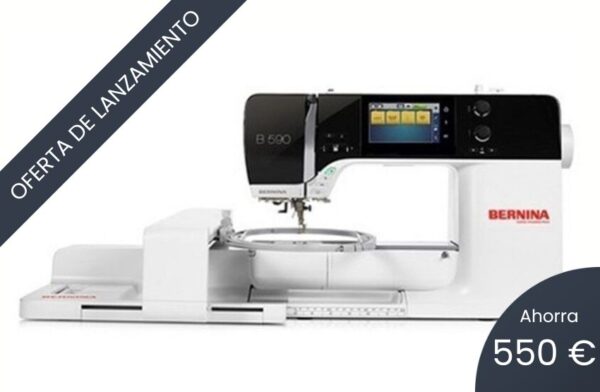 oferta de lanzamiento de la maquina de coser y bordar bernina 590