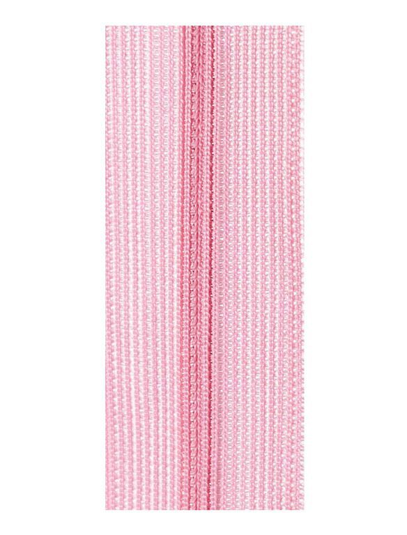 cremallera invisible de nylon color rosa maquillaje