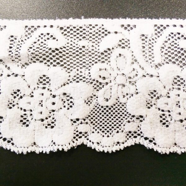 PUNTILLA ELÁSTICA 70MM RASCHEL BLANCA (WF)