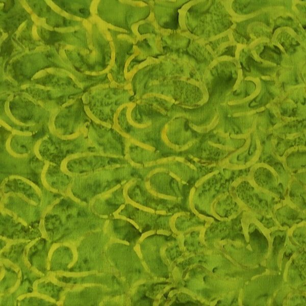 tela batik enredadera verde