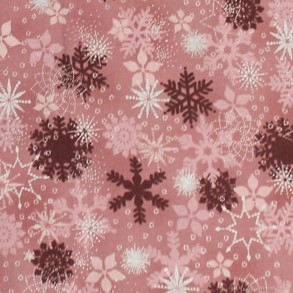 TELA MOTIVOS NAVIDEÑOS ROSA 0308