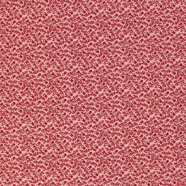 TELA MOTIVOS GRANATES SOBRE ROSA 0322