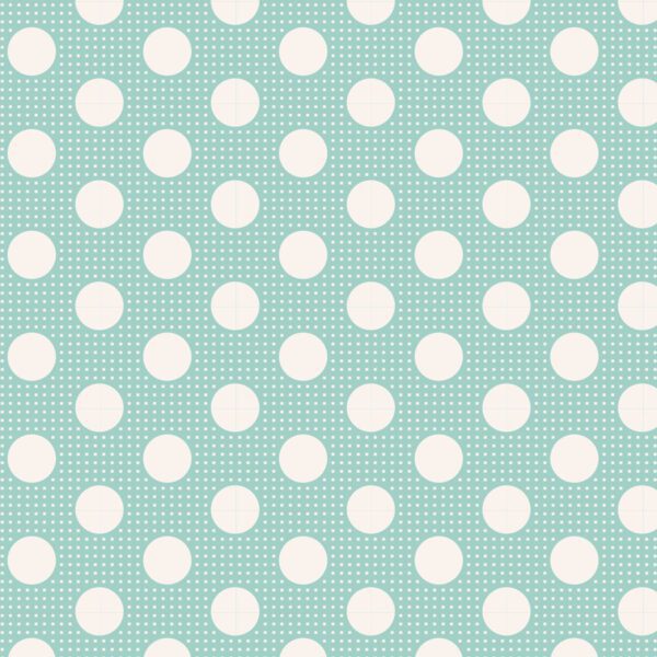Tela Tilda Medium Dots Teal (lunares medianos) 130001