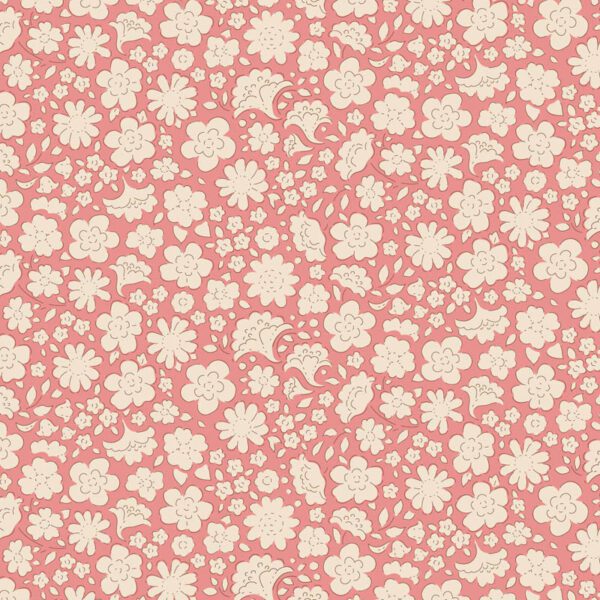Tela Tilda Carla Pink floral 130118