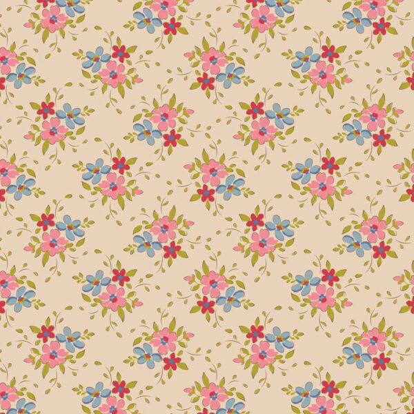 Tela Tilda Frida Pearl floral 130124