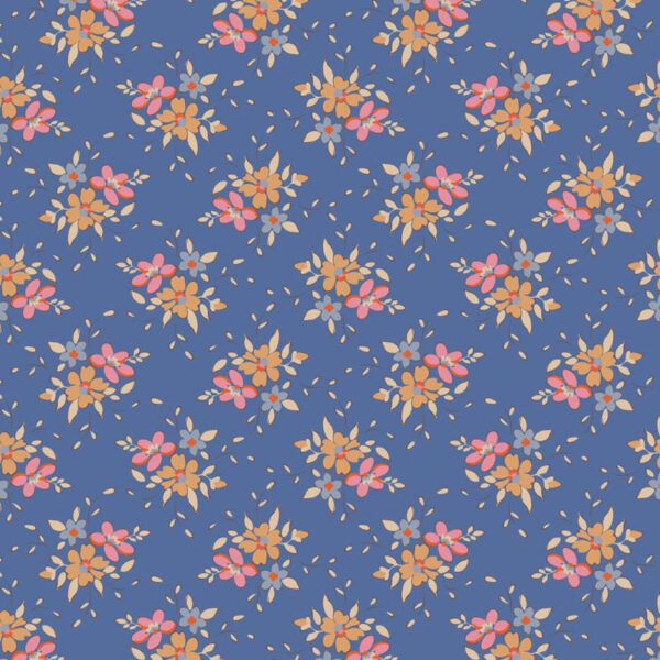 Tela Tilda Frida Blue floral 130132