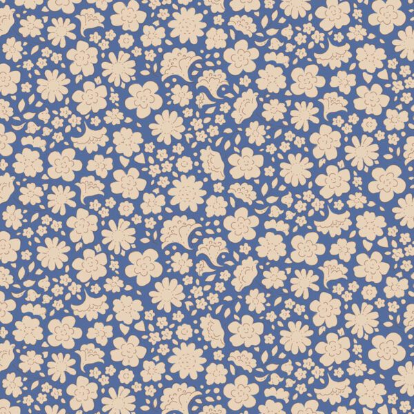Tela Tilda Carla Blue floral 130134