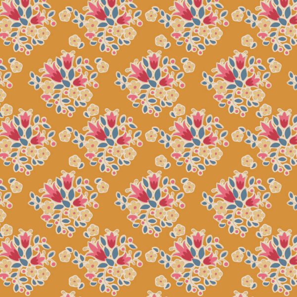 Tela Tilda Lulu Saffron floral 130139