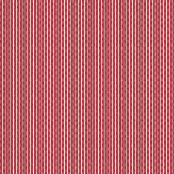 Tela Tilda Tinystripe Red rayas pequeñas rojo 160084
