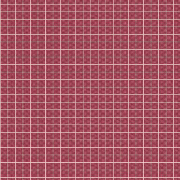 Tela Tilda Plaid Burgundy cuadros burdeos 160086