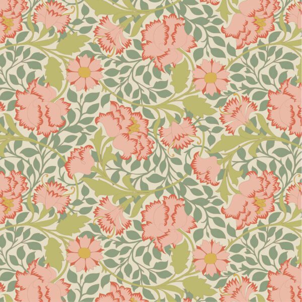 Tela Tilda Songbird Flora Sage - 100648