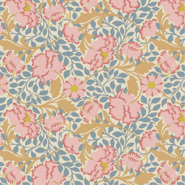 Tela Tilda Songbird Flora Blue - 100654
