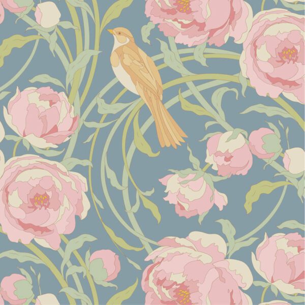 Tela Tilda Songbird Cora Blue - 100655