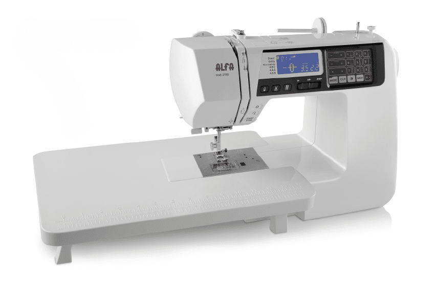 Máquina de coser Alfa 2190 electrónica con mesa extensible