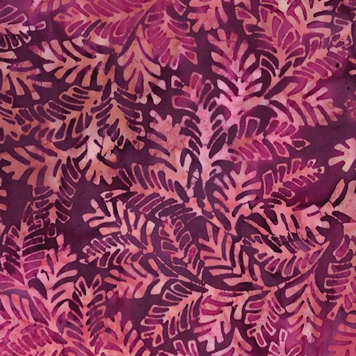 tela batik helechos malva