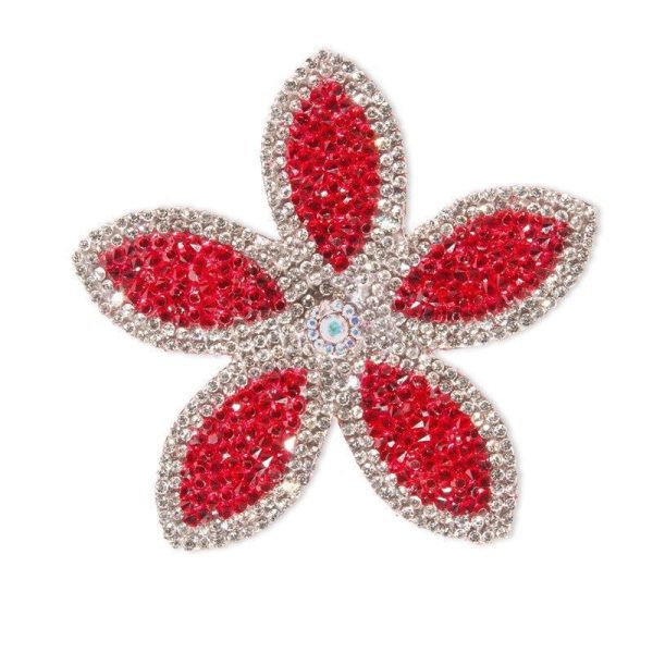 TRANSFER FLOR ROJO/PLATA
