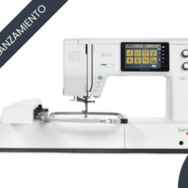 oferta de lanzamiento de la maquina de coser bernette b70 deco